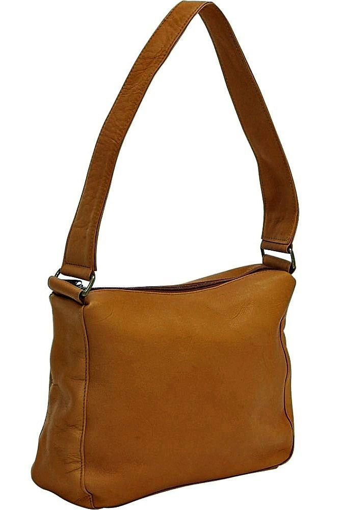 title:Le Donne Leather Top Zip Hobo;color:TAN