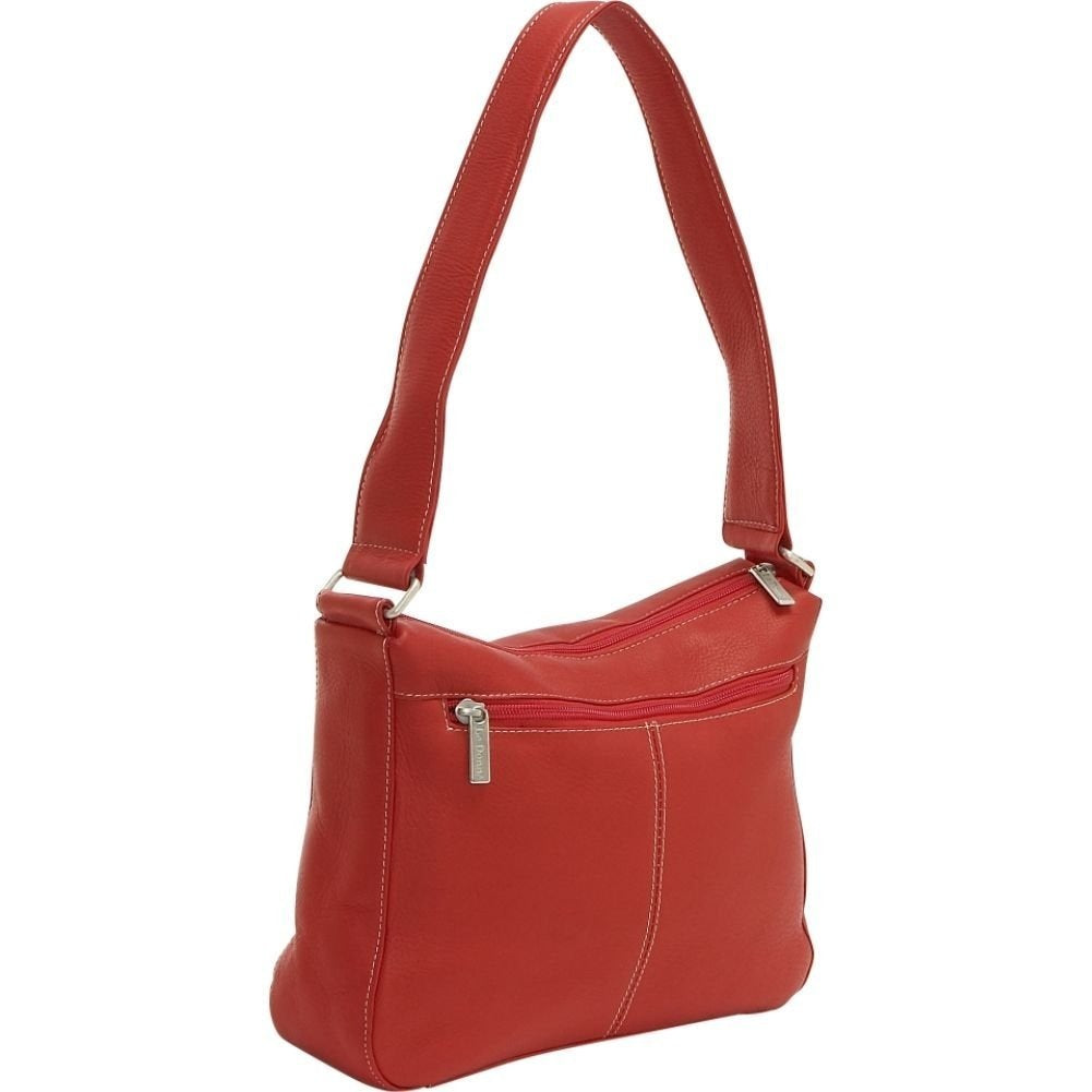 title:Le Donne Leather Top Zip Hobo;color:CAFE