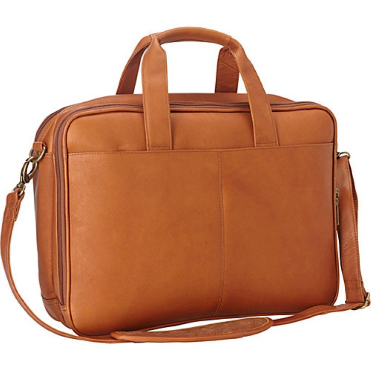 title:Le Donne Leather Executive Laptop Briefcase;color:TAN