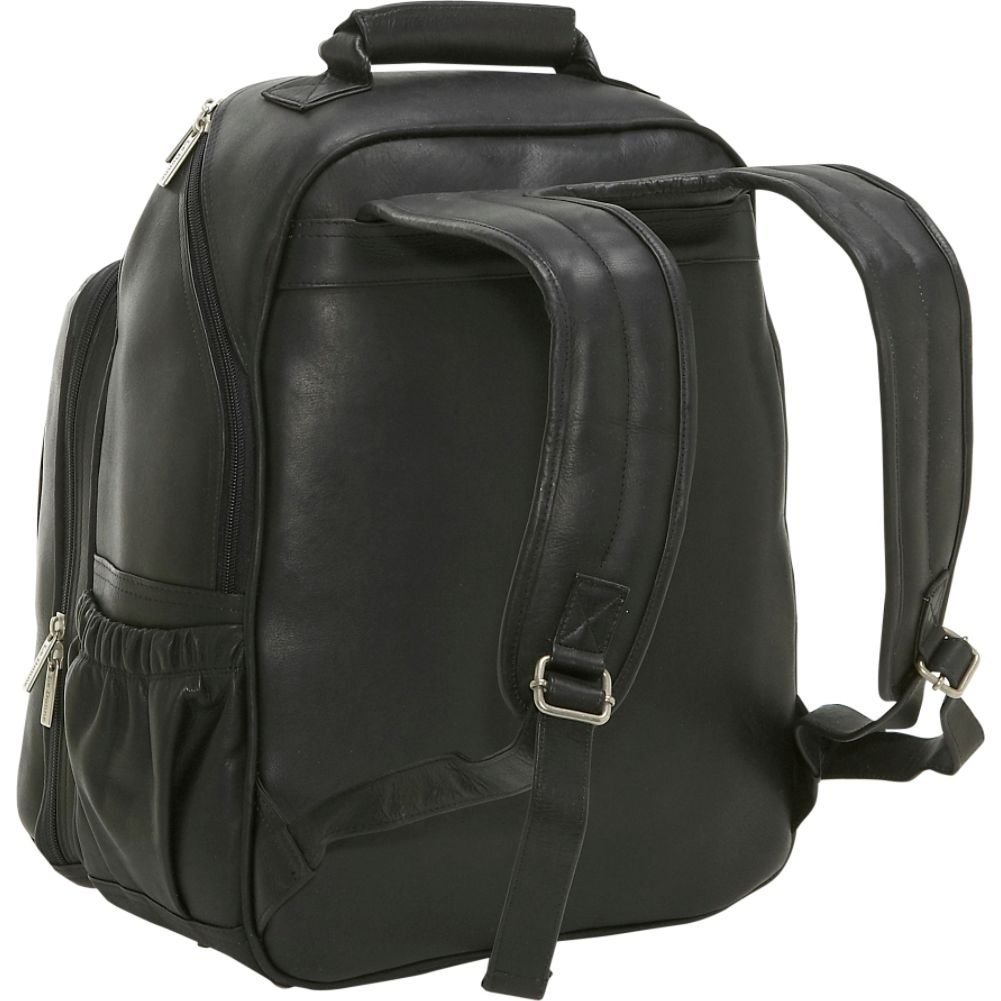 title:Le Donne Leather Vaquetta Large Laptop Backpack;color:BLACK