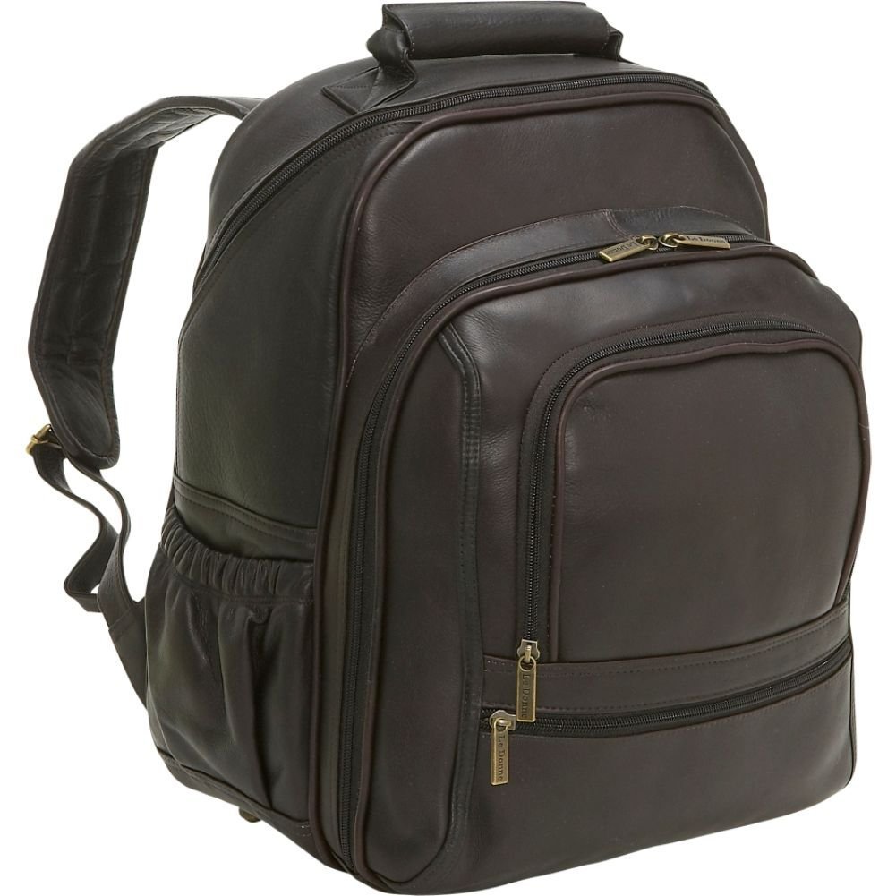 title:Le Donne Leather Vaquetta Large Laptop Backpack;color:CAFE