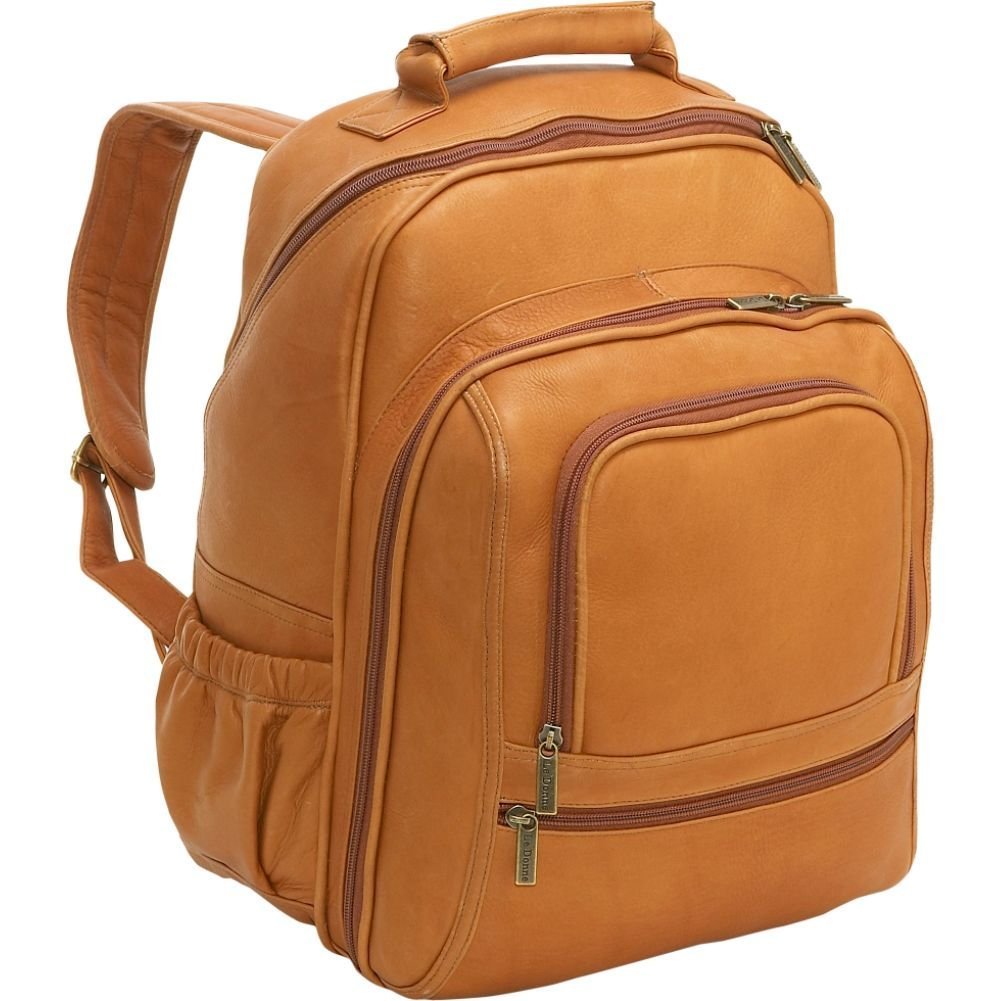 title:Le Donne Leather Vaquetta Large Laptop Backpack;color:TAN