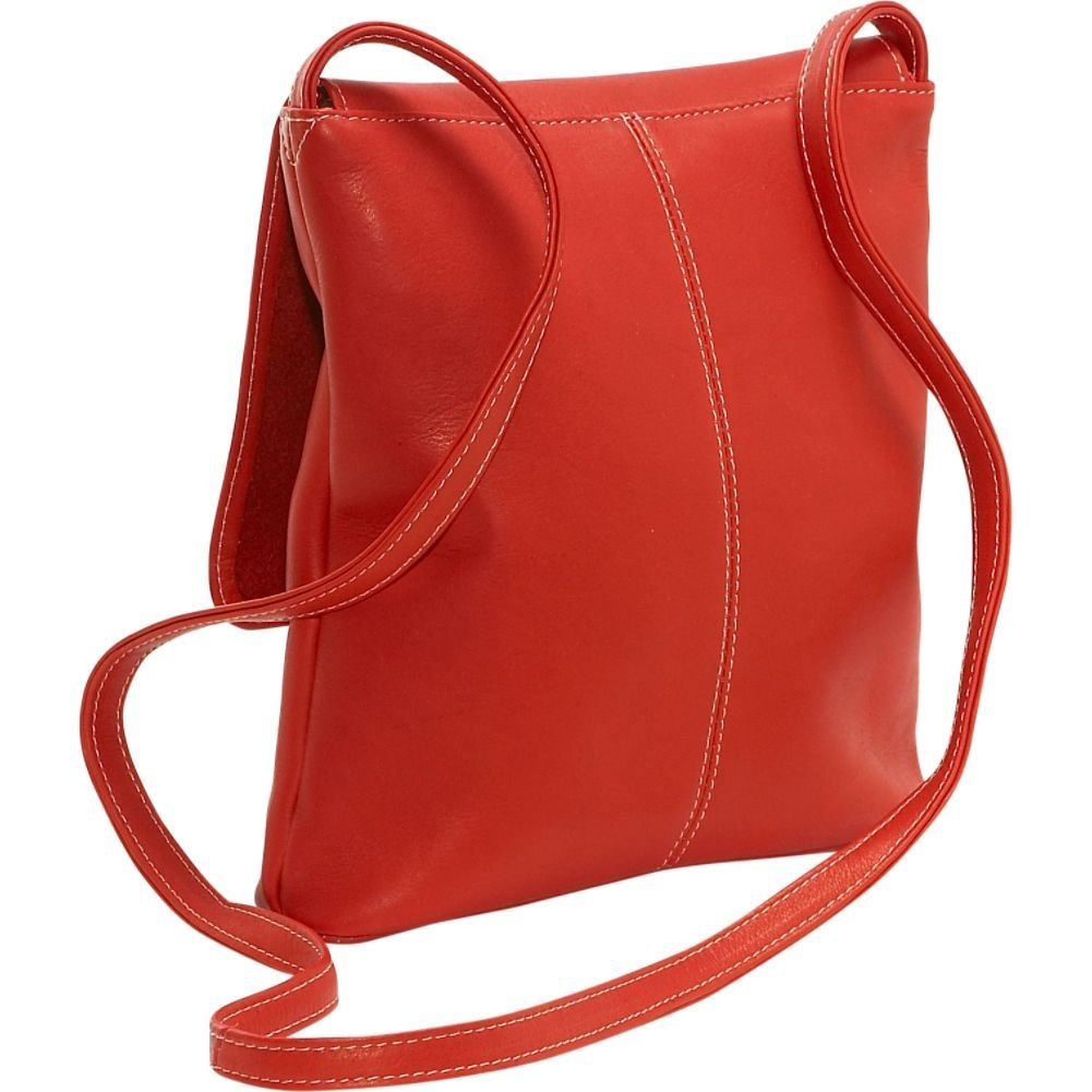 title:Le Donne Leather Simple Flap Over Crossbody Bag;color:CAFE