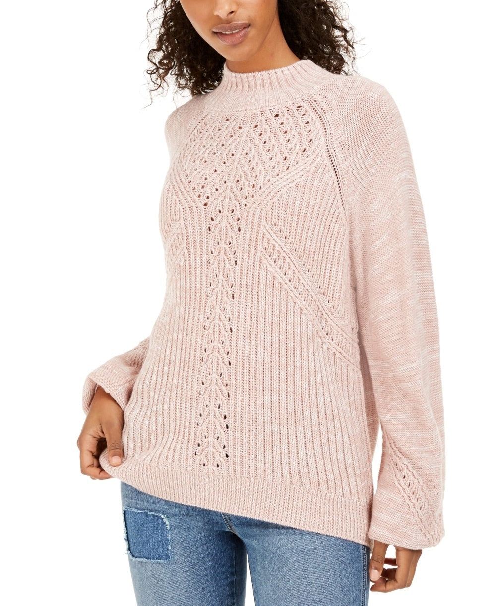 American Rag Juniors' Balloon-Sleeve Sweater Pink