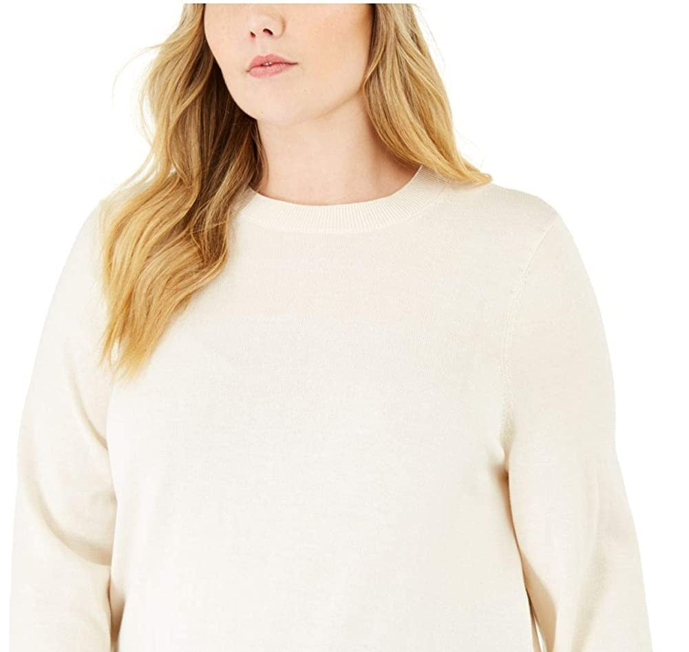 Michael Kors Women's Snap Hem Sweater White Size X-Large