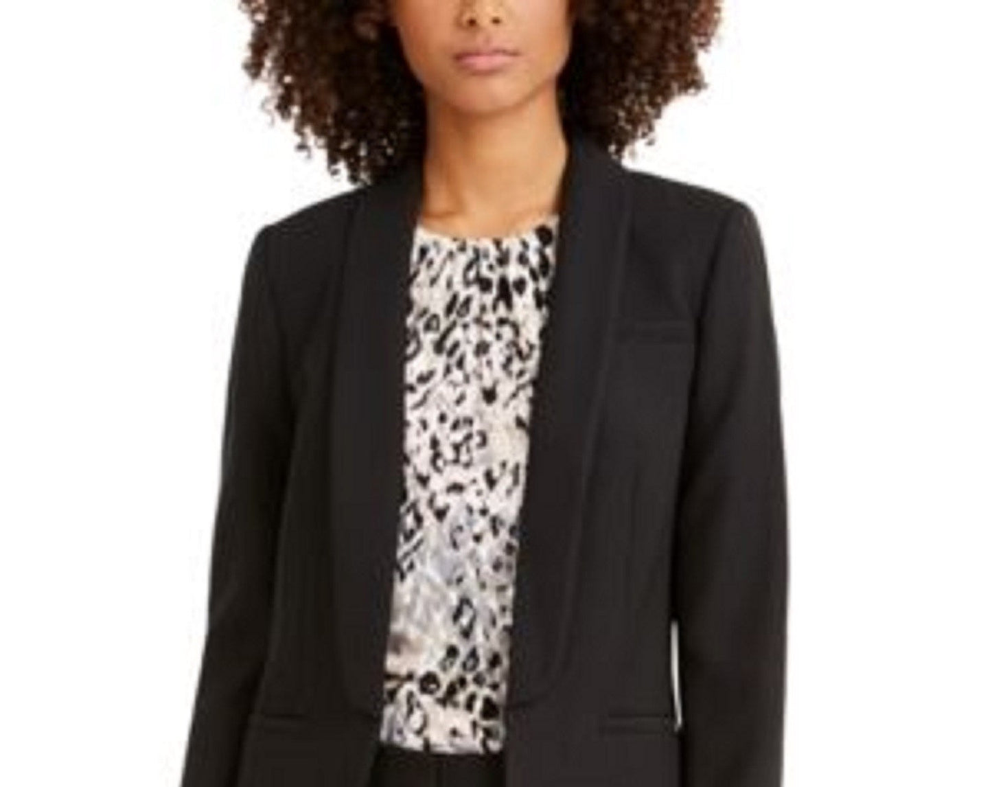 Calvin Klein Women's Parker Twill Blazer Black Size 10