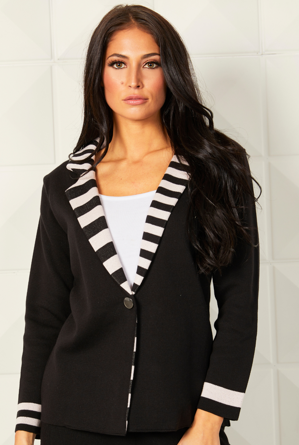 Angel Apparel Double Striped Blazer