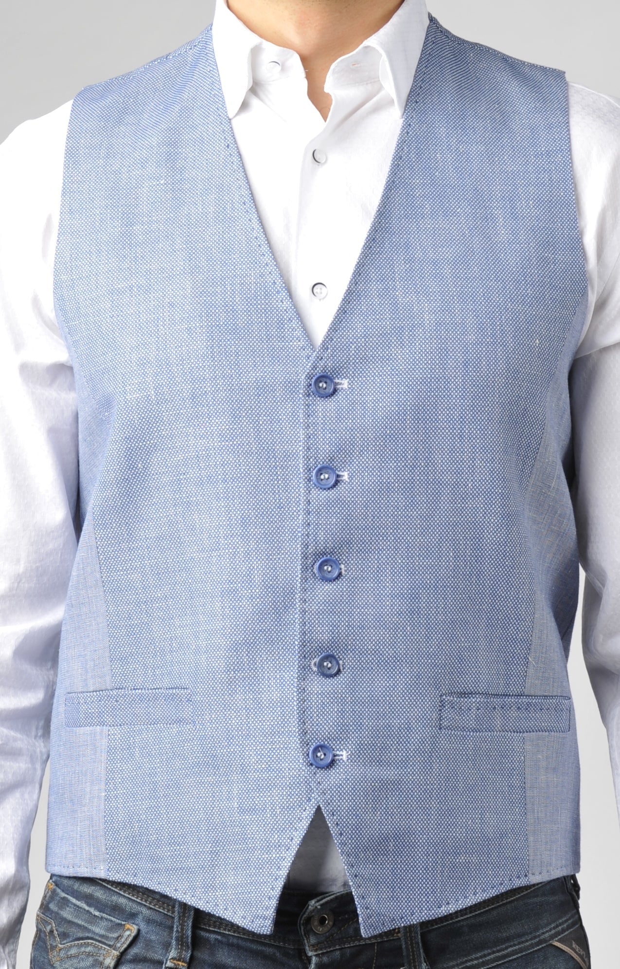 Powder Blue Formal Vest