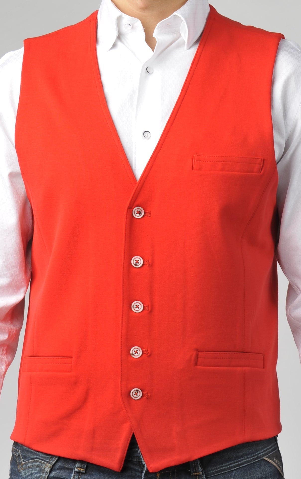 Red Punto Milano Knit Vest