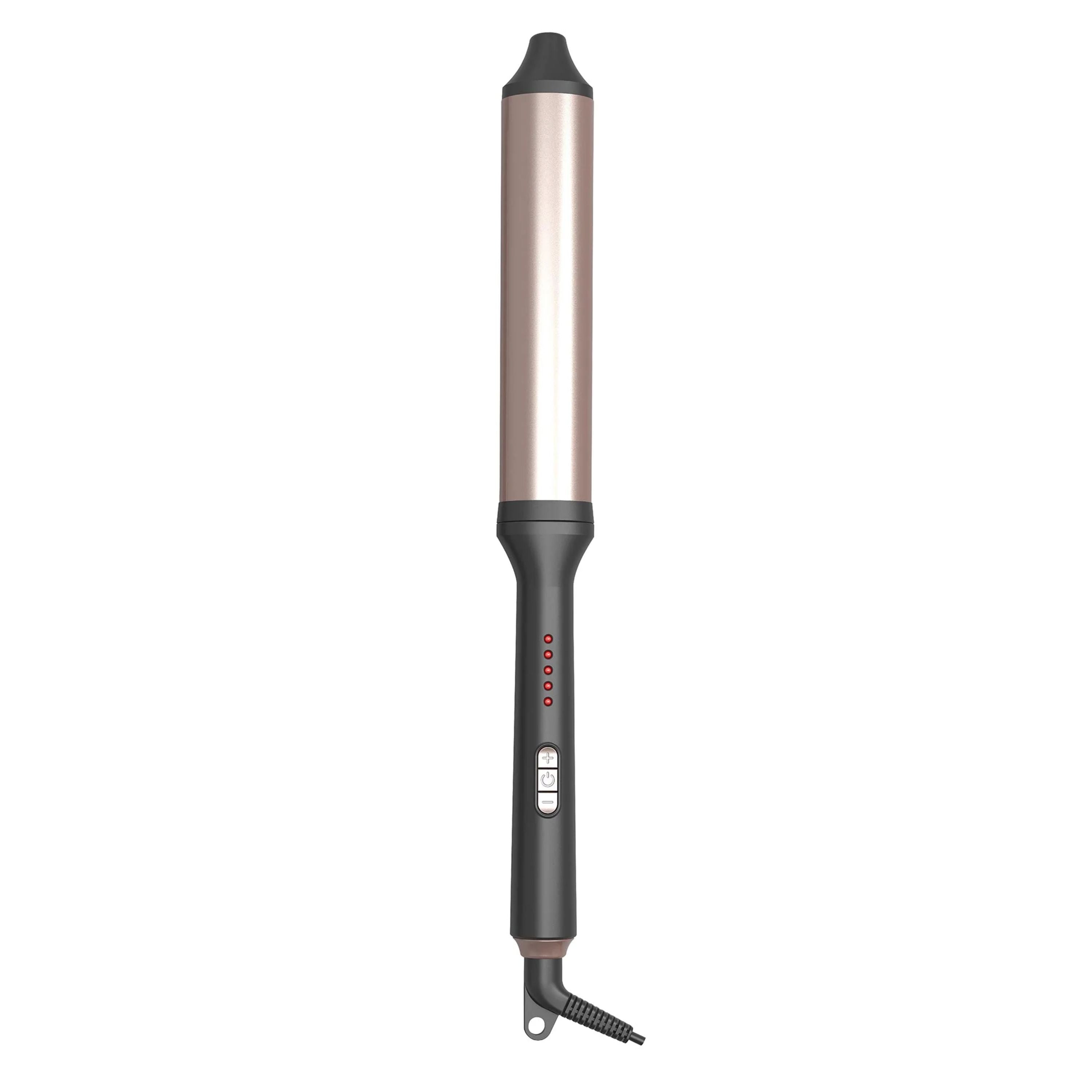 title:VYSN Savvy 1.25" Oval Wave Curling Wand with Adjustable Temperature Control;color:Rose Gold