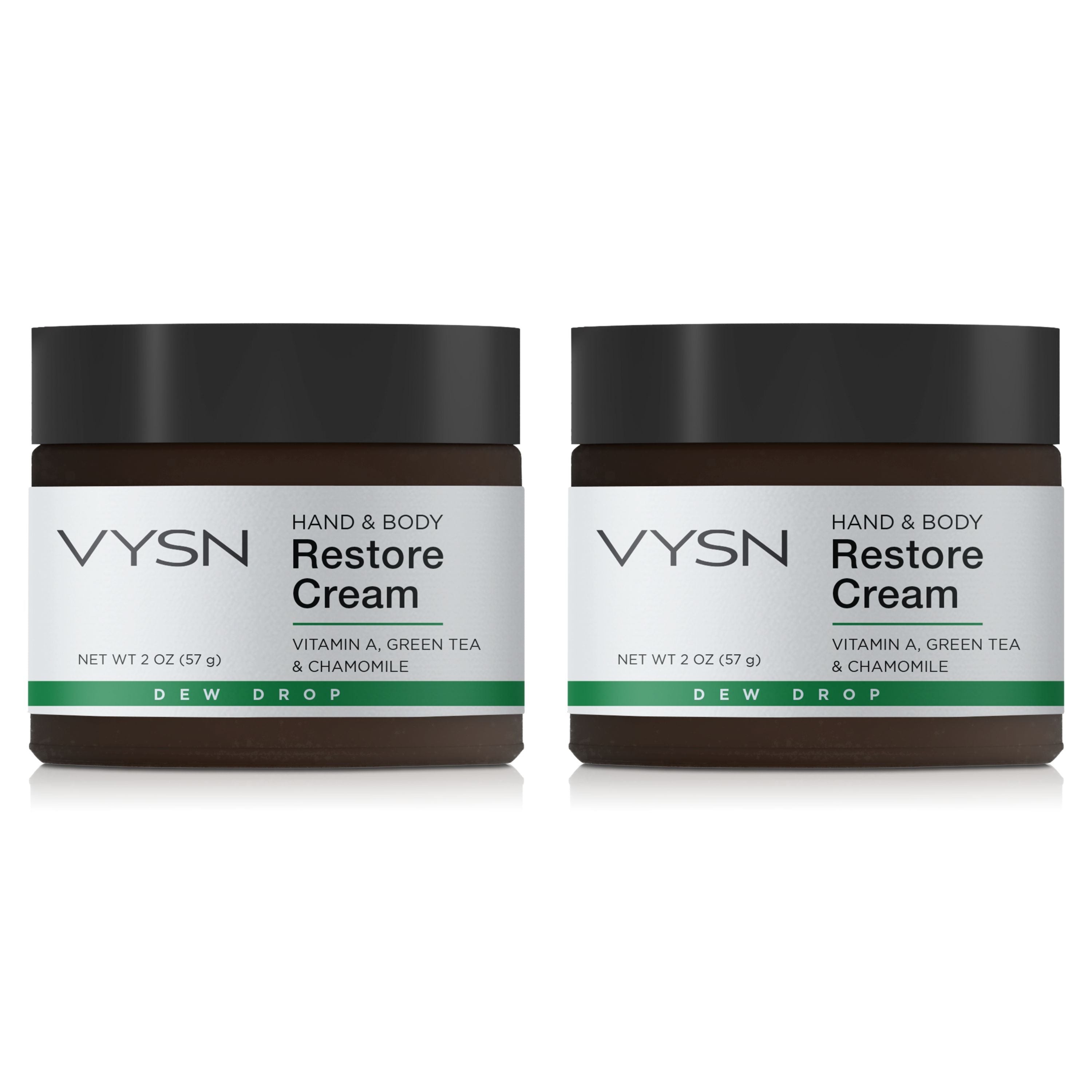 title:VYSN Hand & Body Restore Cream - Vitamin A, Green Tea & Chamomile - 2-Pack;color:not applicable