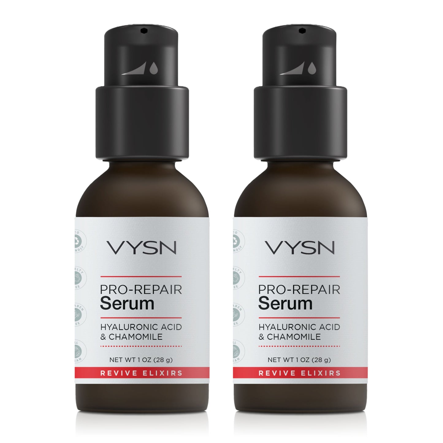 title:VYSN Pro-Repair Serum - Hyaluronic Acid & Chamomile - 2-Pack;color:not applicable