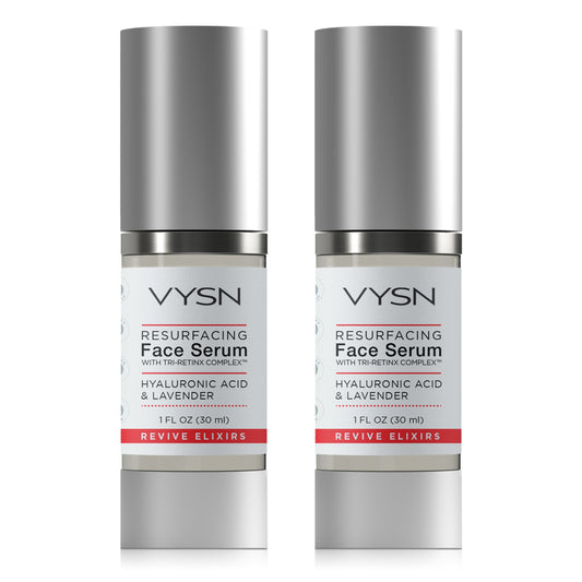 title:VYSN Resurfacing Face Serum with Tri-RetinX Complex™ - Hyaluronic Acid & Lavender - 2-Pack;color:not applicable