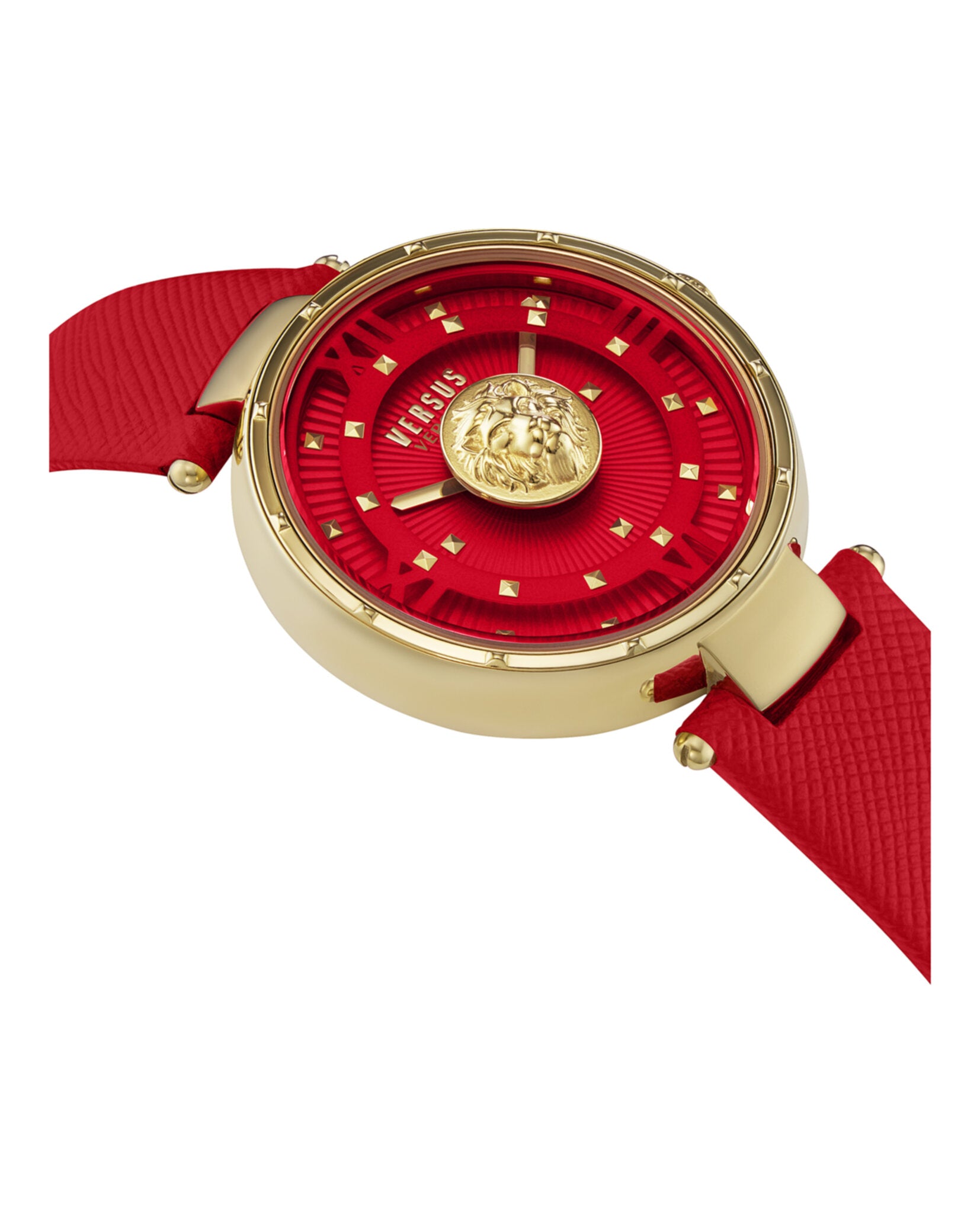 title:Moscova Leather Watch;color:Gold