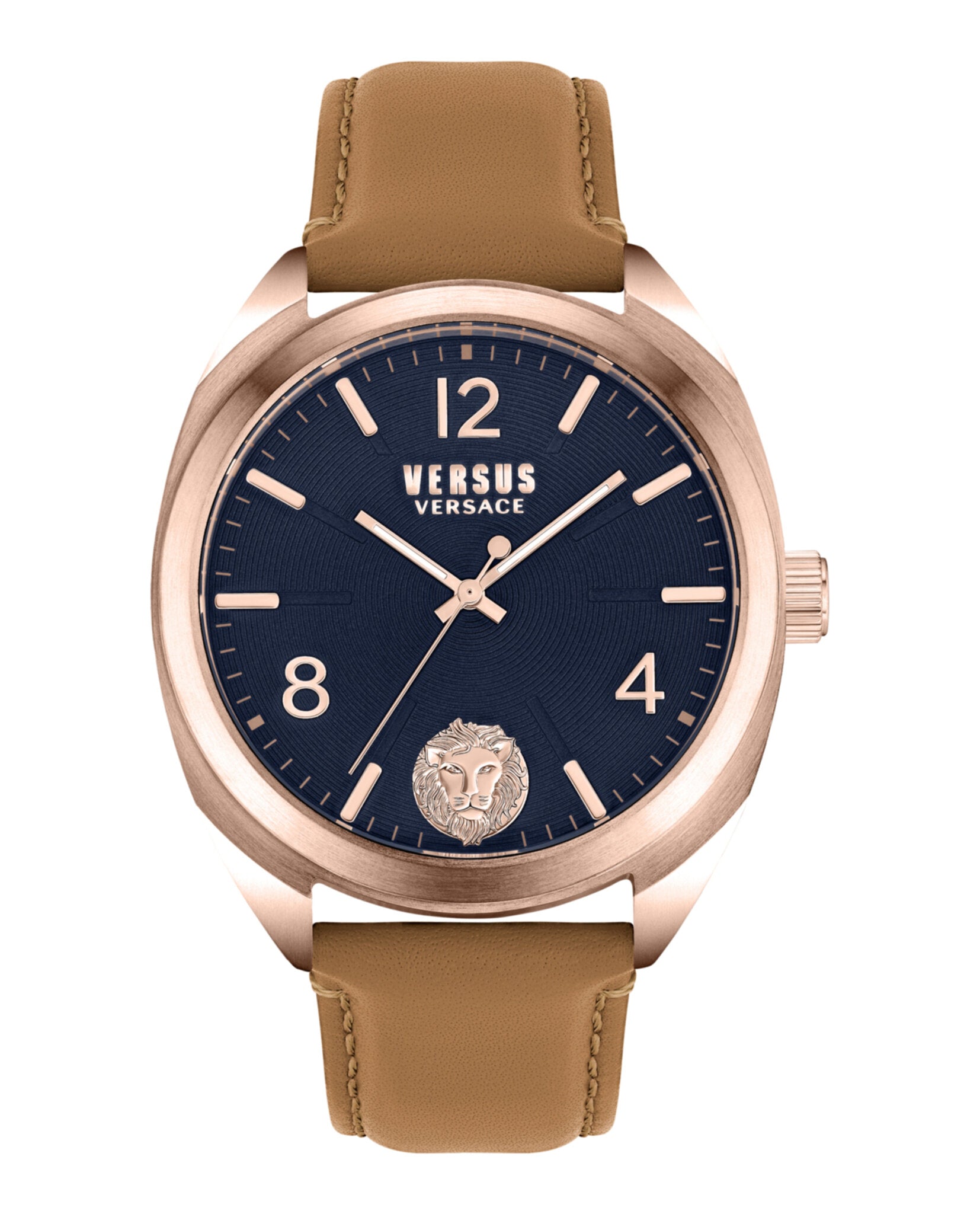 title:Lexington Leather Watch;color:Rosegold and camel