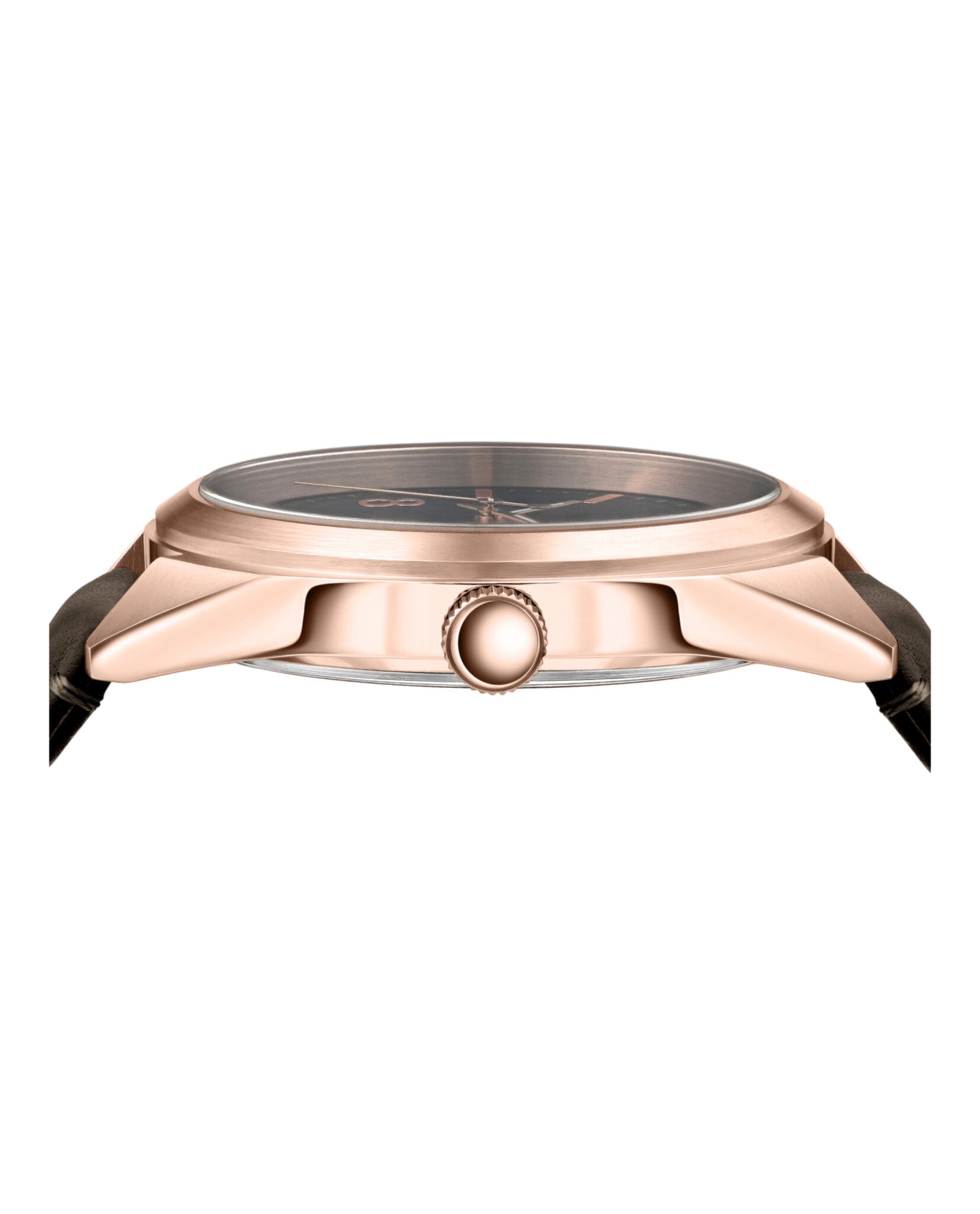 title:Lexington Leather Watch;color:Rosegold & black