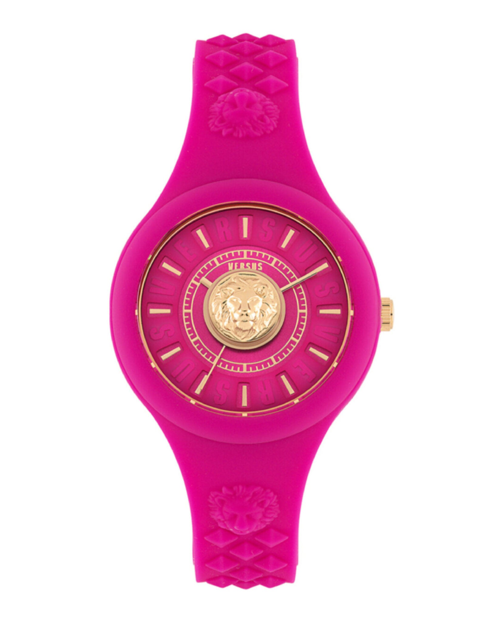 title:Fire Island Lion Silicone Watch;color:Pink