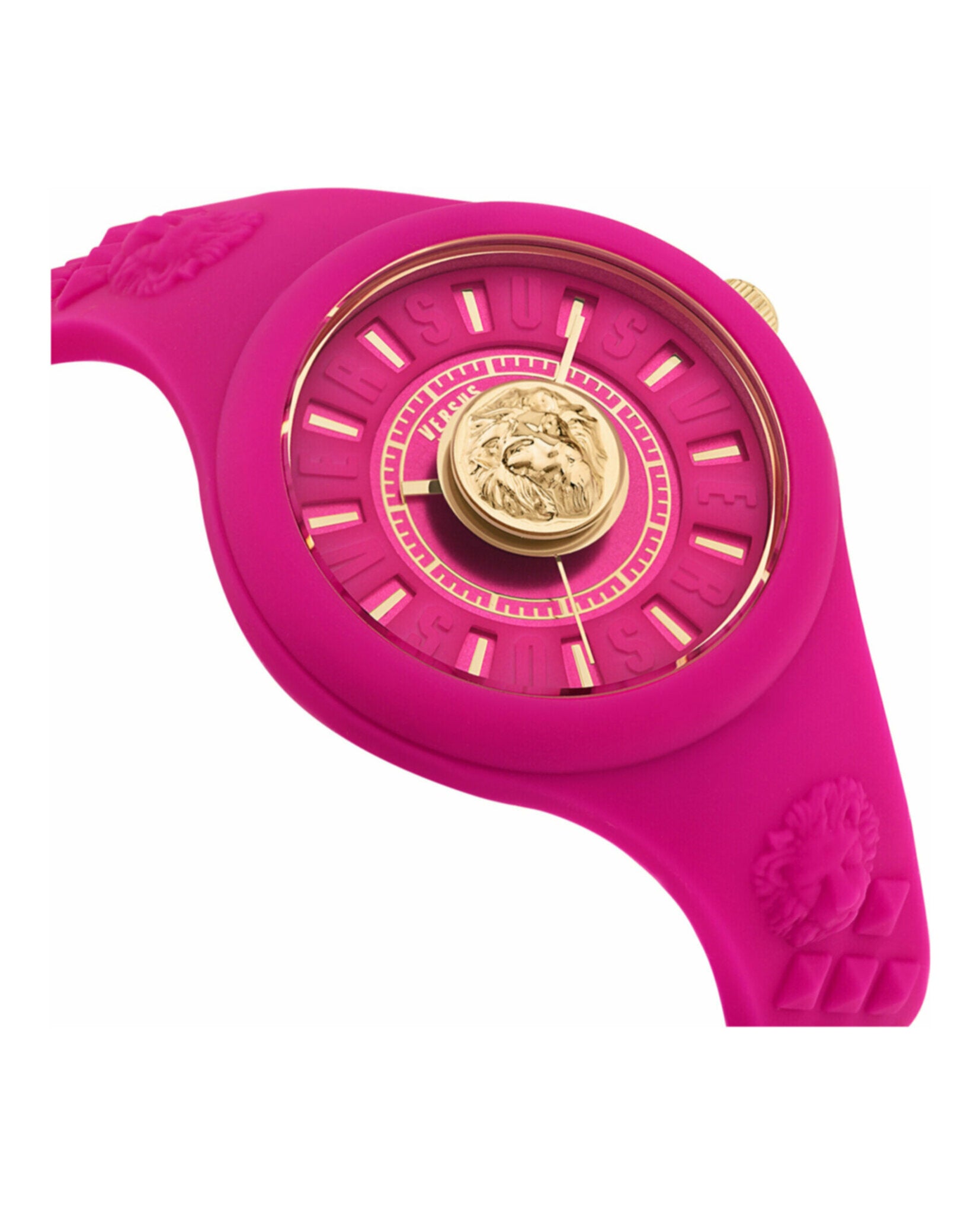 title:Fire Island Lion Silicone Watch;color:Pink