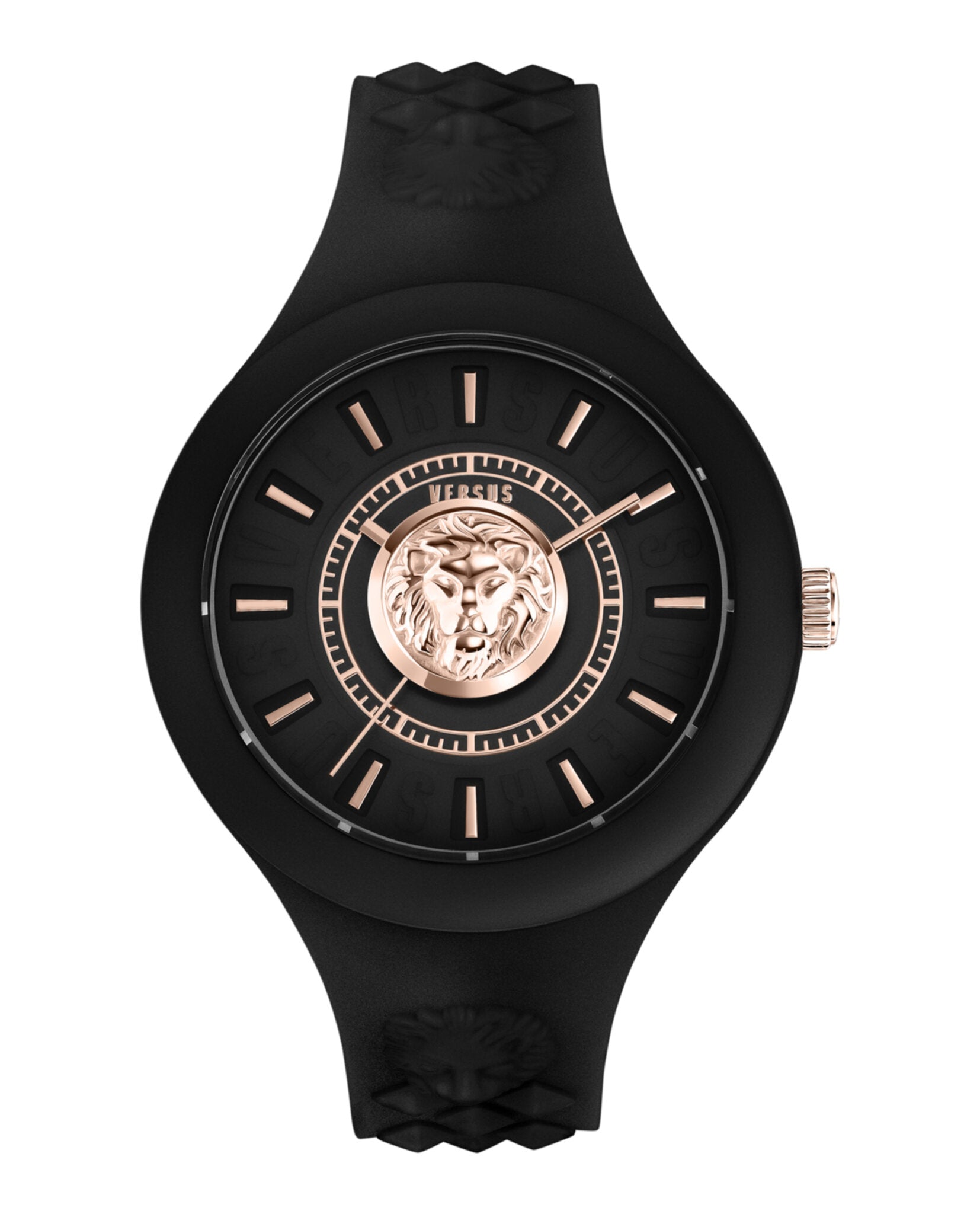 title:Fire Island Lion Silicone Watch;color:Black