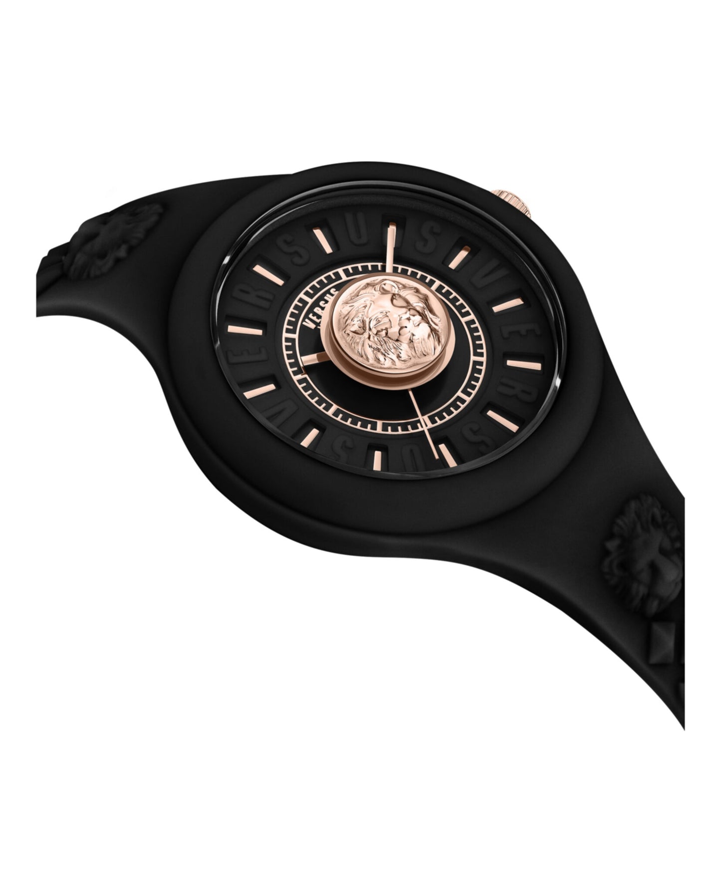 title:Fire Island Lion Silicone Watch;color:Black