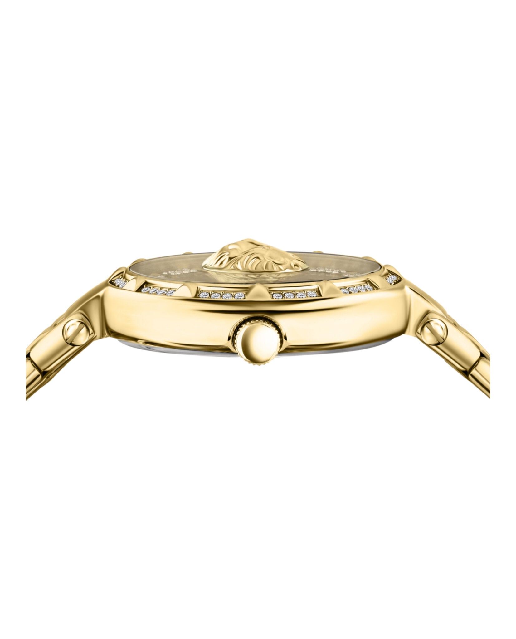 title:Sertie Crystal Watch;color:Gold