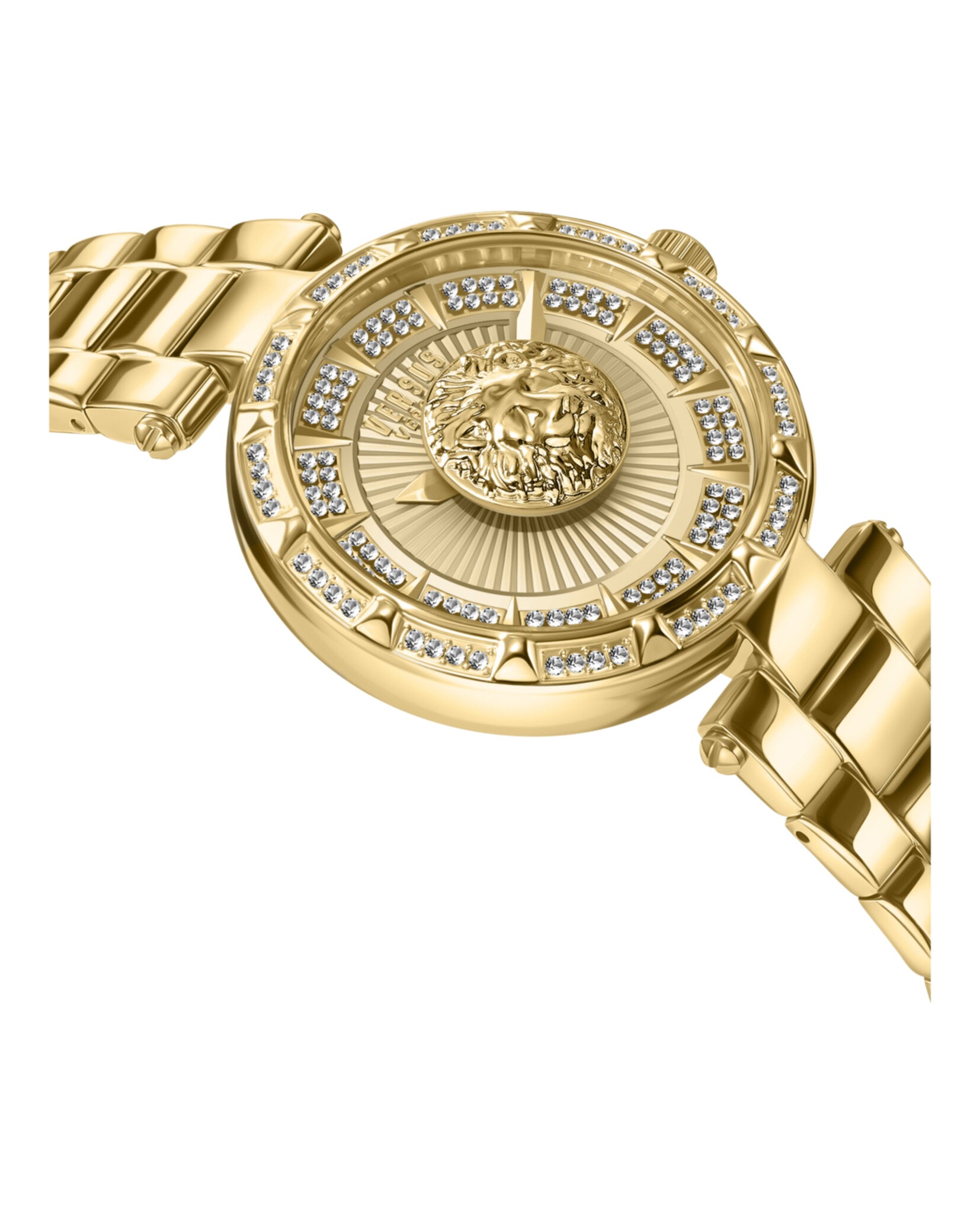 title:Sertie Crystal Watch;color:Gold