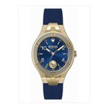 title:Vittoria Crystal Leather Watch;color:Gold