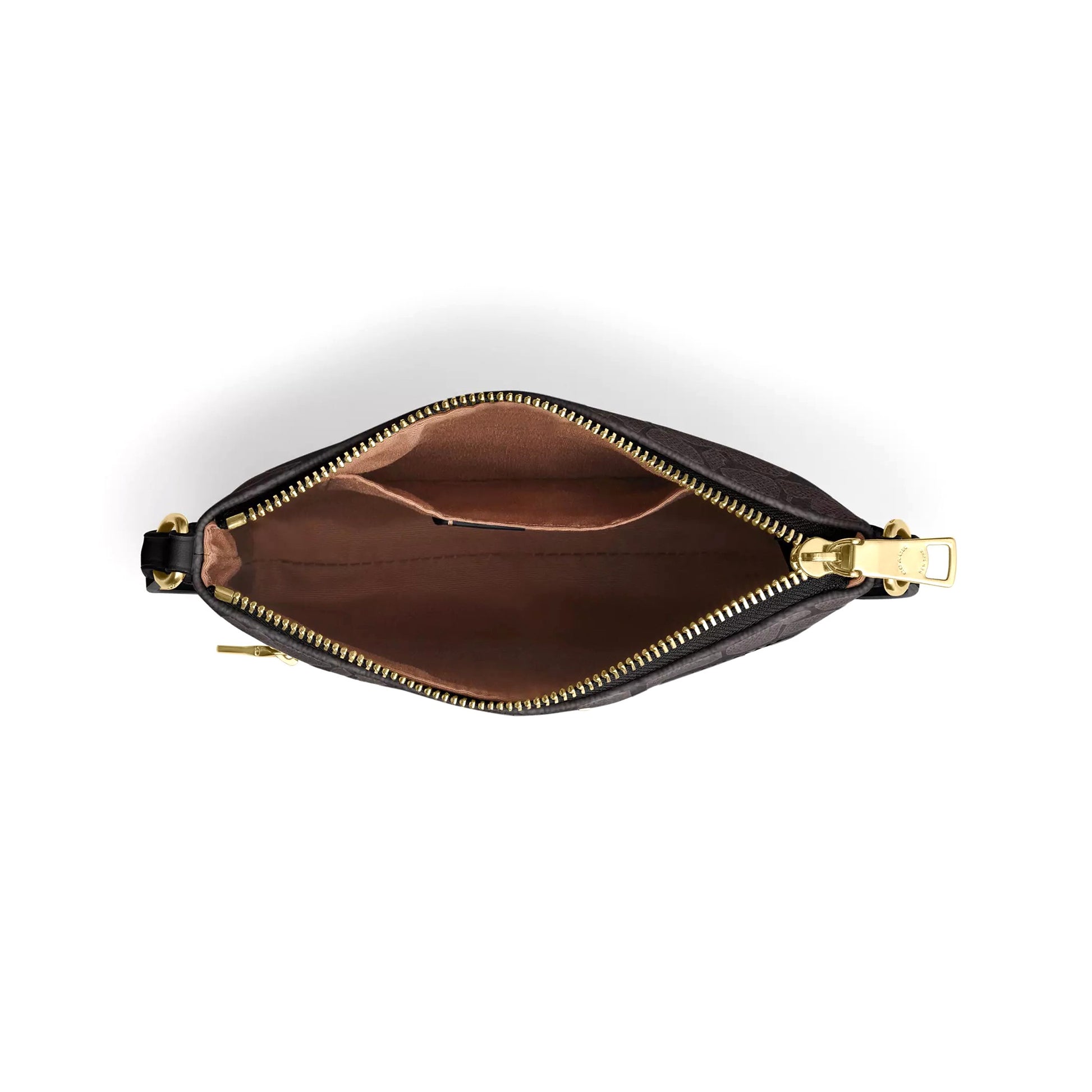 title:Coach Women's Mini Rowan File Bag In Signature Canvas;color:Walnut / Black