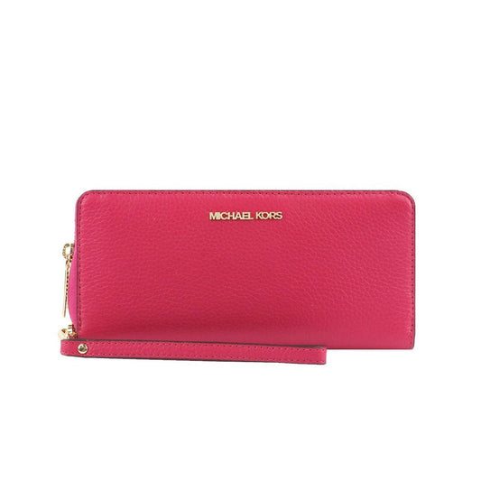 title:Michael Kors Women's Jet Set Travel Large Continental Wallet ;color:Electric Pink