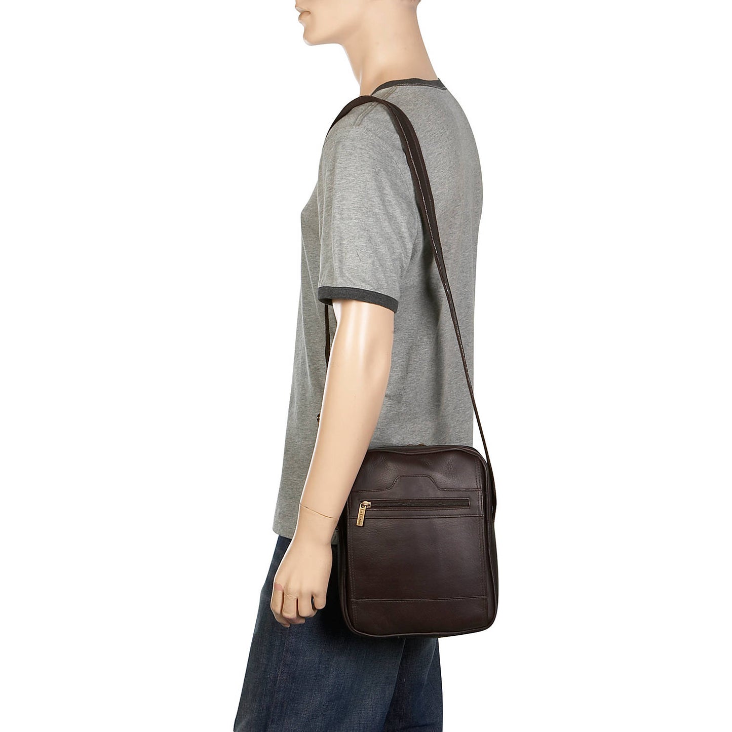 title:Leather Classic Day Bag;color:Tan