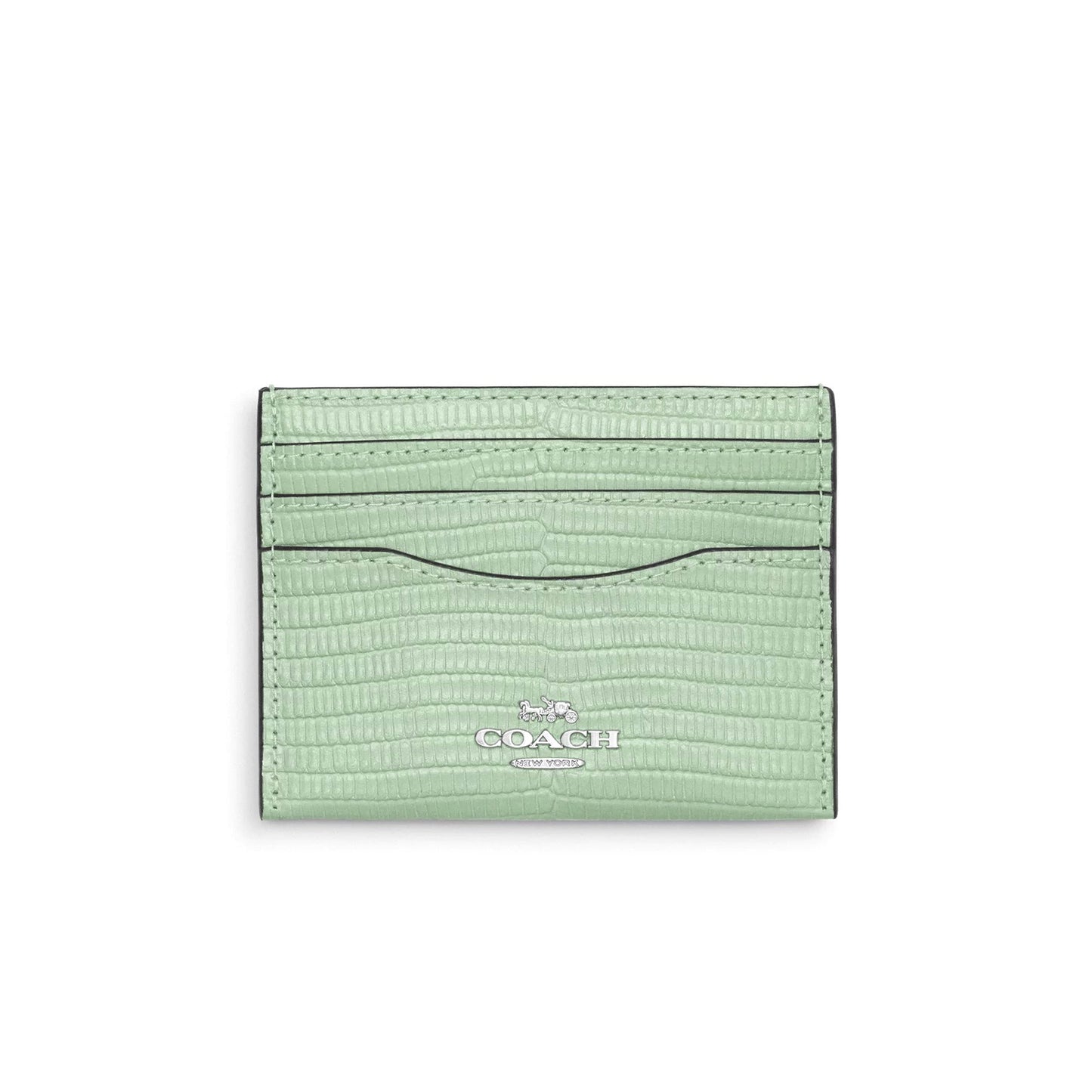 title:Coach Women's Slim Id Card Case;color:Pale Green