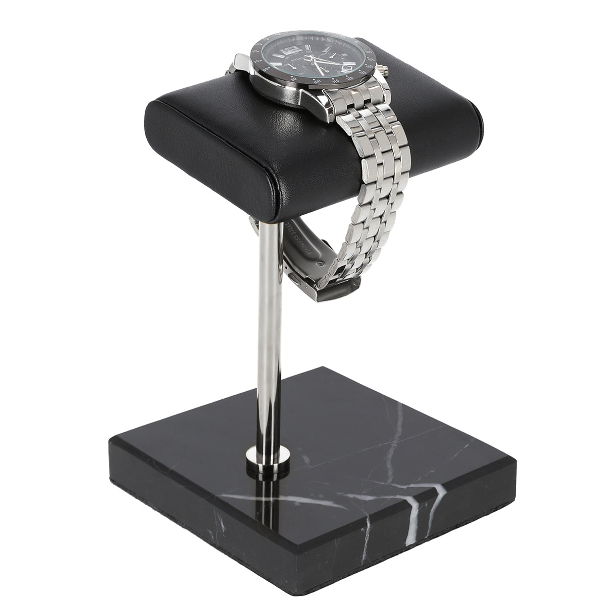 SteelTime Deluxe Leather Padded Watch Display Stand