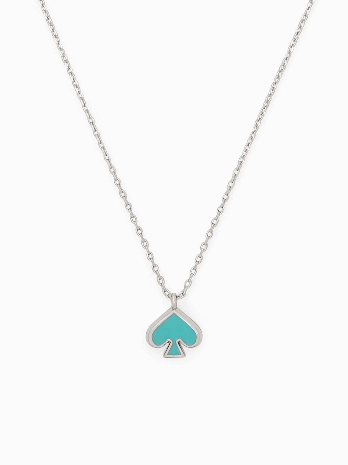 title:Kate Spade Women's Everyday Spade Enamel Mini Pendant;color:Crystal Blue