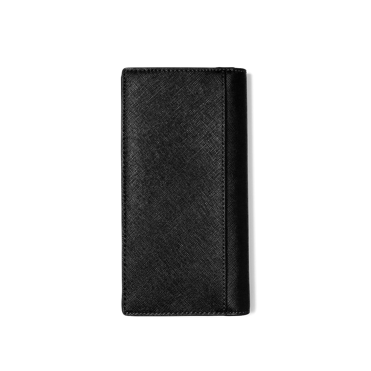 title:Michael Kors Men's Rivington Leather Flap Wallet;color:Black