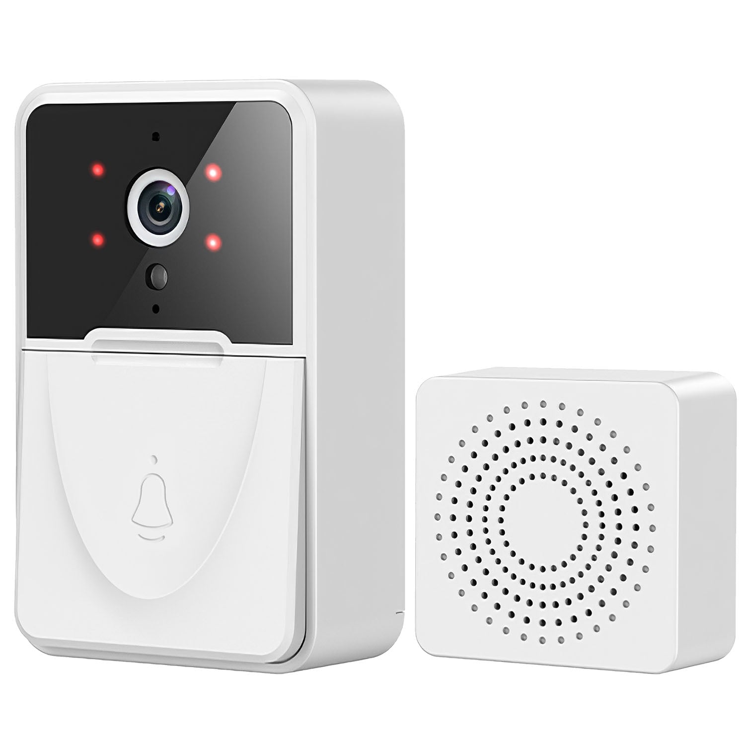 Smart Wireless Wi-Fi Video Doorbell Security Phone Door Bell Intercom ...