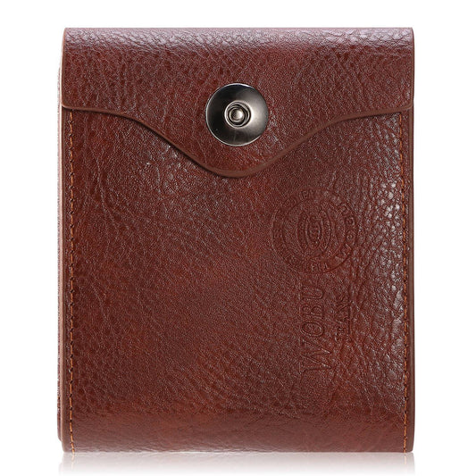 title:Men’s Wallet PU Leather Bifold Purse Slim RFID Blocking Card Holder Cases w/ 2 ID Window Coin Pocket;color:Brown