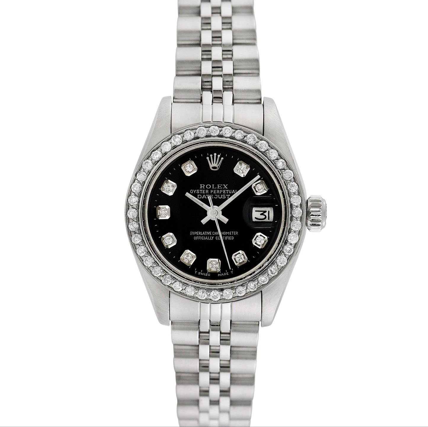 Pre-owned Rolex Ladies Stainless Steel Datejust #60