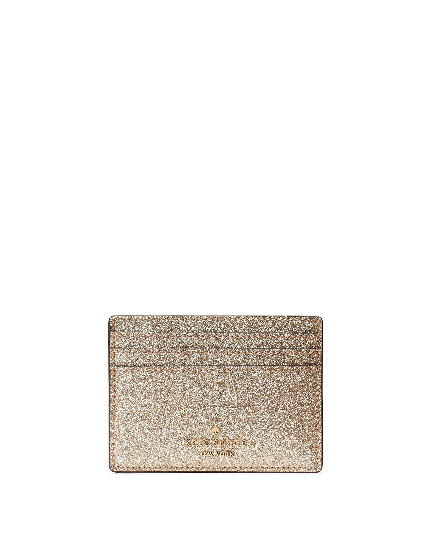 Kate Spade Glimmer Glitter Small Slim Card Holder