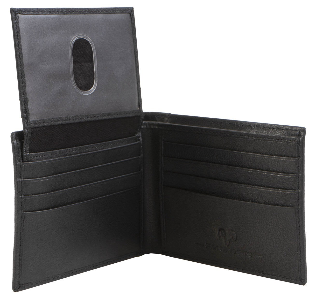 Jack Abrahams Slim Bi-Fold 2 Piece RFID Minimalist Wallet With Removable ID Holder