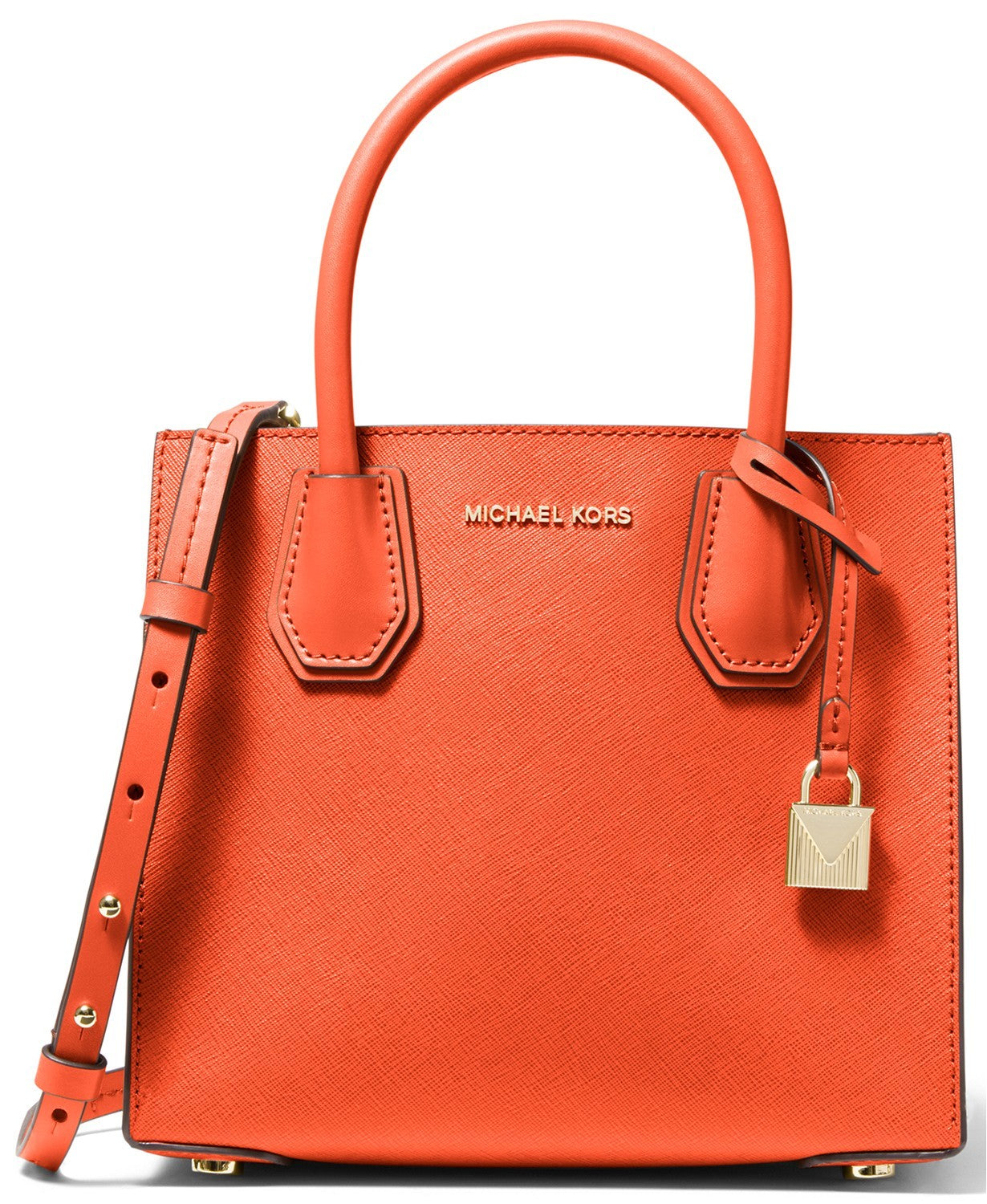 title:Michael Kors Women's Clementine Mercer Small Leather Messenger;color:Clementine