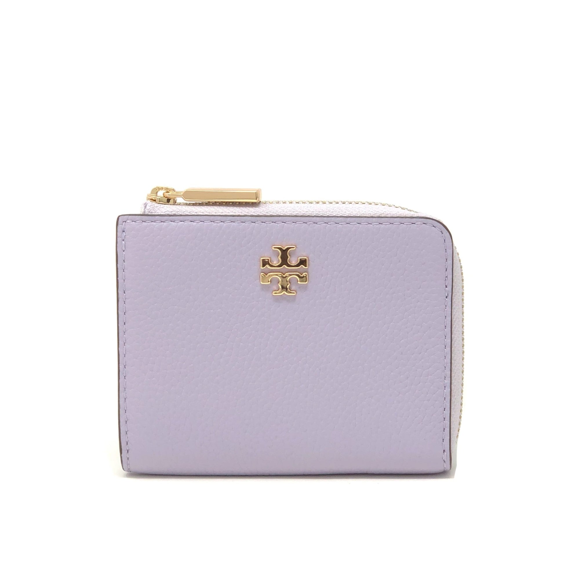 title:Tory Burch Pale Violet Carter Zip Coin Case;color:Pale Violet