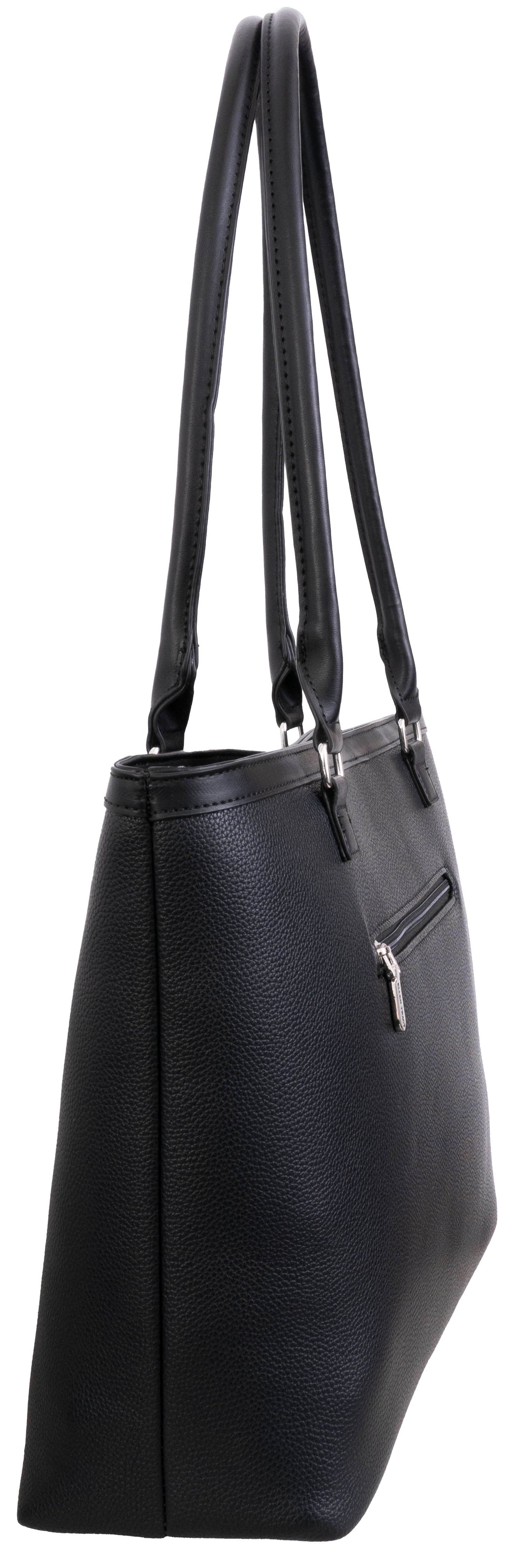 Ellen Tracy Double Handle Tote with Chunky Chain Detail