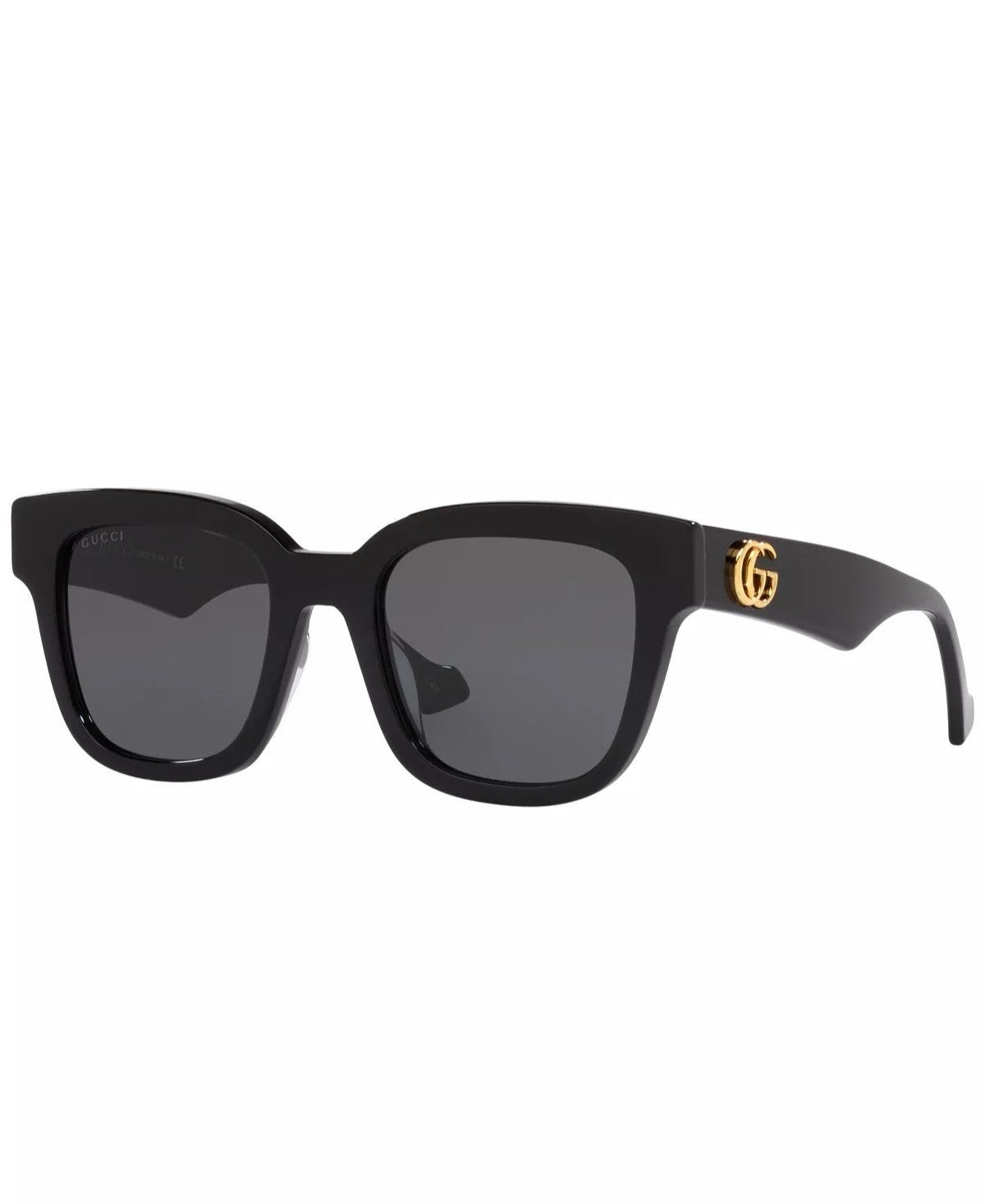 Gucci Square Frame Sunglasses 52MM - Black/ Grey