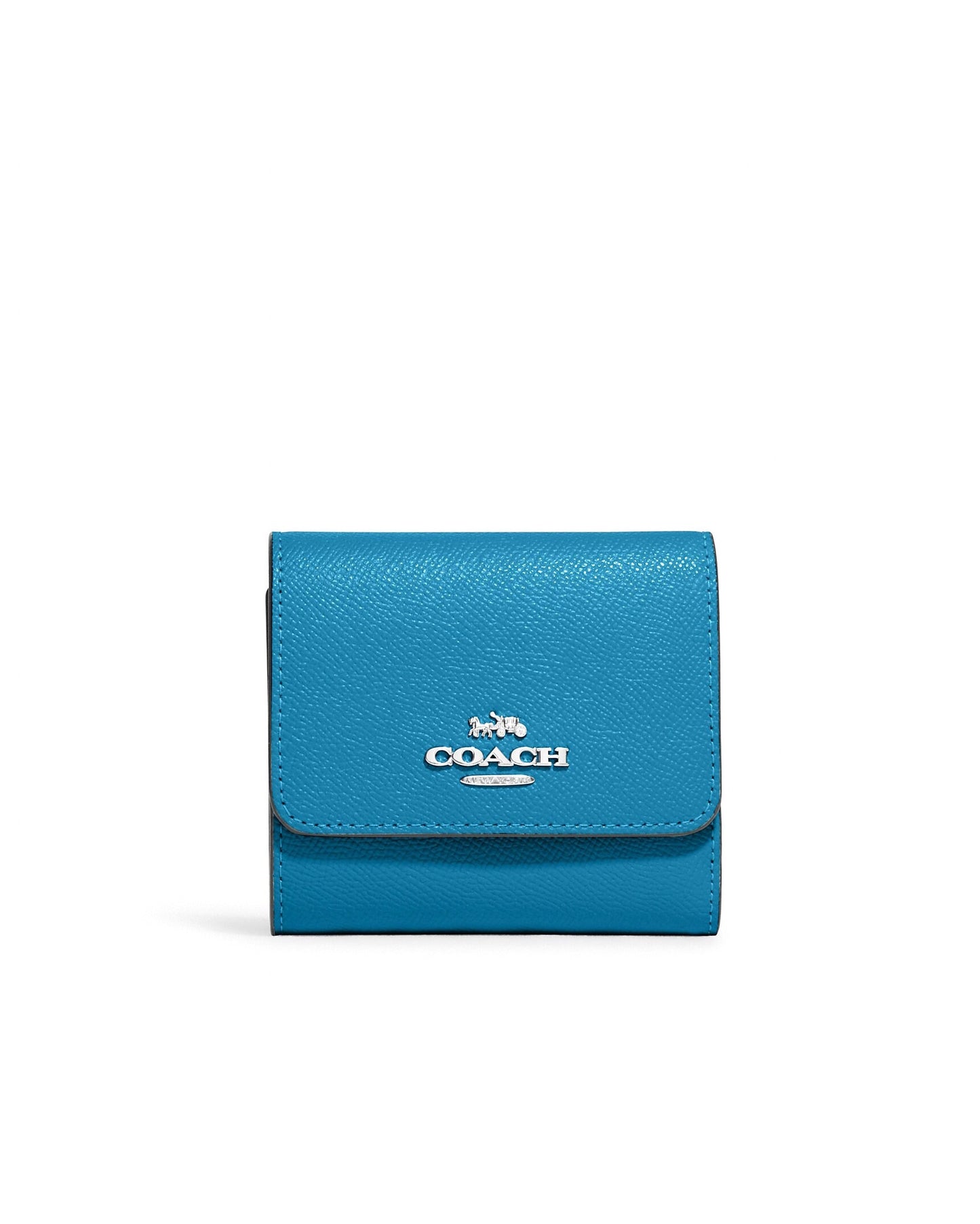 title:Coach Women's Small Trifold Wallet;color:Electric Blue