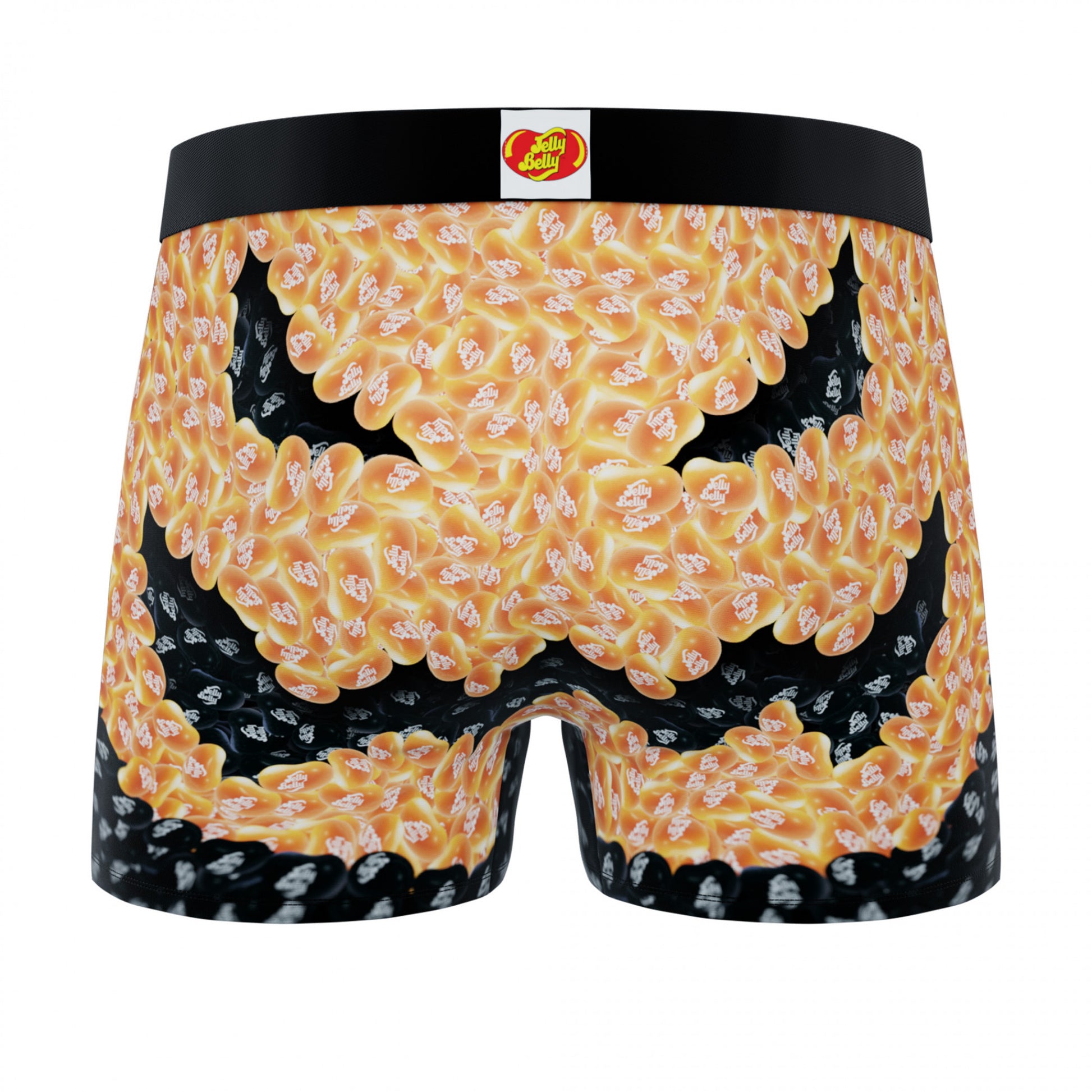 title:Crazy Boxers Jelly Belly Jack-O-Lantern Face Men's Boxer Briefs;color:Orange