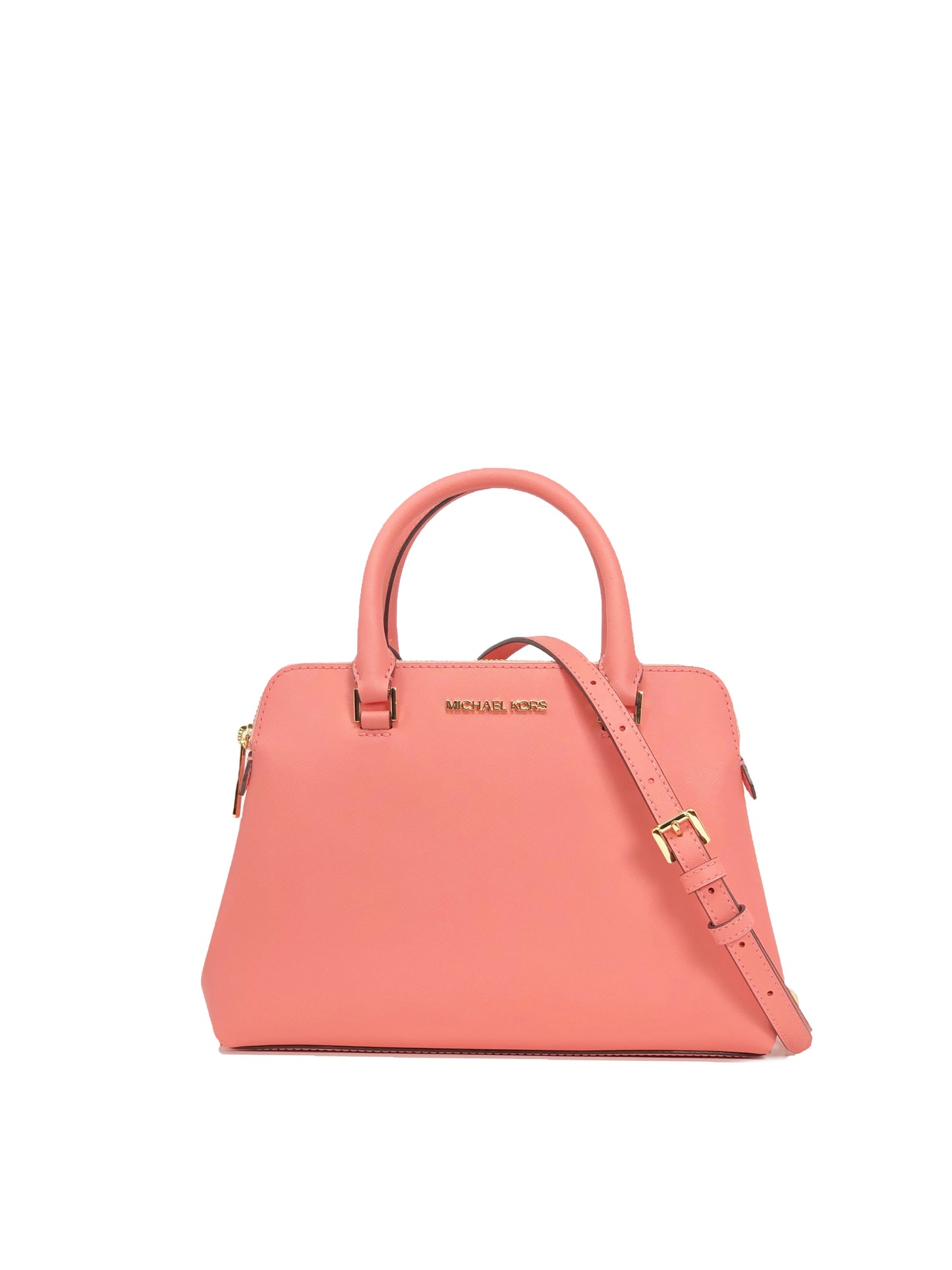 title:Michael Kors Women's Idina Small Satchel;color:Grapefruit