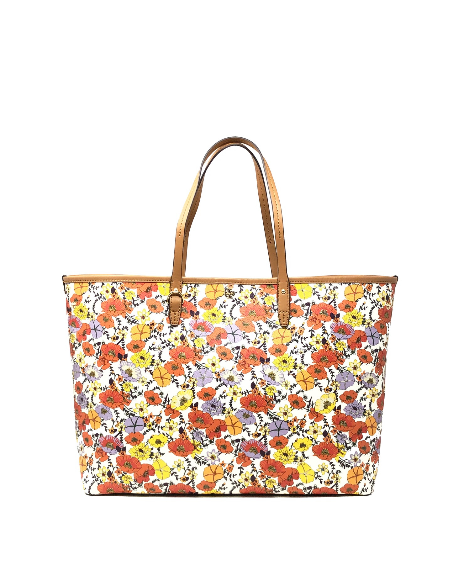 title:Tory Burch Blossom Ditsy Kerrington Square Tote;color:Blossom Ditsy