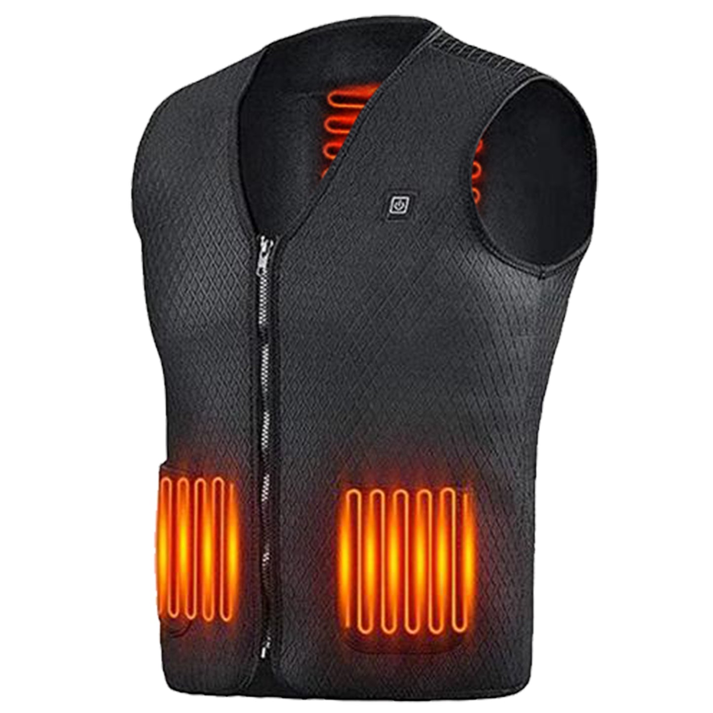 title:Heat Jacket Vest 3 Heating Gear Adjustable USB Heated Vest Warm Heat Coat Vest w/ 5 Heating Zones For Men Women Winter Outdoor Activity;color:Black