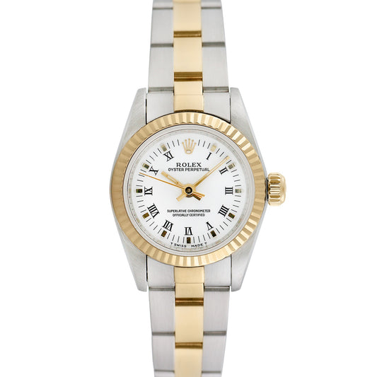 Pre-owned Rolex Ladies Two-tone Oyster Perpetual, item #25