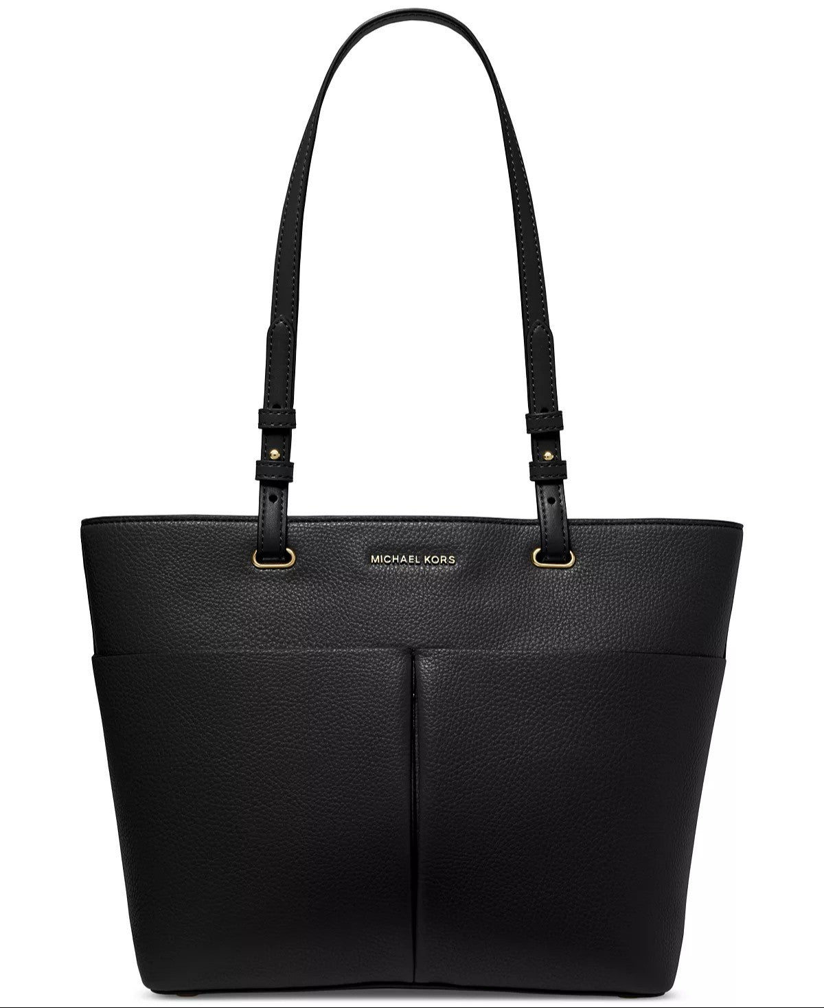 title:Michael Kors Women's Black Bedford Top Zip Pocket Tote;color:Black